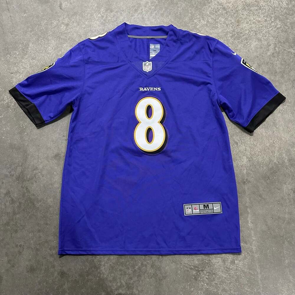 Lamar Jackson Baltimore Ravens Nike On Field NFL Jersey #8 Size M